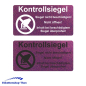 Preview: CHAMELEON - Sicherheitsetiketten "Kontrollsiegel mit Logo" auf Rolle - 40 x 20 mm - 1000 Stück